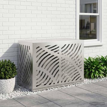 vidaXL Airconditioner hoes zilver 90 x 40 x 60 cm Roestvrij, Verzenden, Nieuw