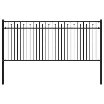 Stalen Hekwerk 200cm | Retourdeal | Laatste Stuk!, Ophalen of Verzenden, Zo goed als nieuw, IJzer, Spijlenhekwerk