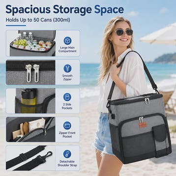 New Insulated Bag Outdoor Picnic Camping Bag Waterproof Oxfo, Verzenden, Nieuw