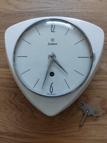 Keukenklok - Junghans - Bauhaus Keramiek en glas - 1950-1960