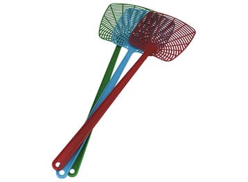 Vliegenmepper 3 Stuks 50 cm – Groen, Rood en Blauw, Verzenden, Nieuw