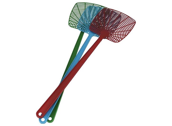 Vliegenmepper 3 Stuks 50 cm – Groen, Rood en Blauw, Dieren en Toebehoren, Overige Dieren-accessoires, Nieuw, Verzenden