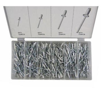Blindklinknagels Popnagels Assortiment 500.dlg, Verzenden, Nieuw