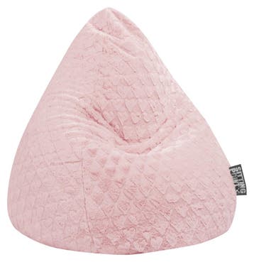 Kinder Zitzak Zitzak Fluffy Hearts L - Roze, Verzenden, Nieuw