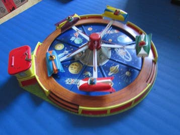 Schopper - Blikken speelgoed - Giant Rocket carrousel -