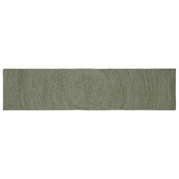 vidaXL Vloerkleden Olijfgroen 60 x 200 cm Jute, Verzenden, Nieuw