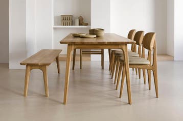 Massief eikenhouten eettafels van Sav en Okse, Ophalen of Verzenden, Nieuw, Eikenhout, Scandinavisch, deens, modern, minimalistisch, japandi