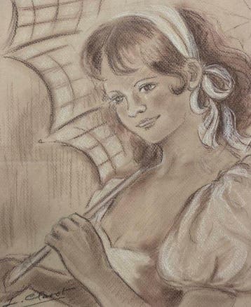 Lola Claret Aymerich (1918-2001) - La joven, Antiek en Kunst