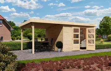 Tuinhuis Askola 6 met Overkapping 558 x 331 cm, Nieuw