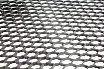 Racegaas | ABS gaas Zwart | universeel | Honingraat 27x10mm, Verzenden