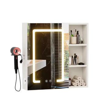 LED Badkamer Spiegelkast met Anti-condens en Opbergruimte, Verzenden, Nieuw
