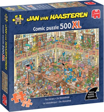 Jan van Haasteren - De Bibliotheek Puzzel (500 XL stukjes) |, Verzenden, Nieuw