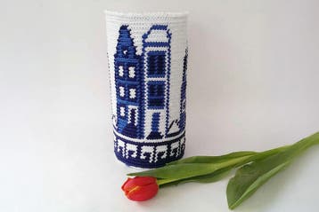 Haakpatroon Delfts Blauwe Vaas - woondecoratie in tapestry, Ophalen of Verzenden, Nieuw