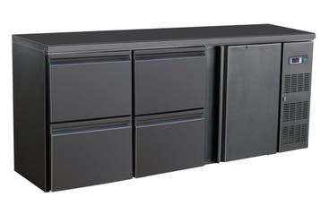 CombiSteel Barkoelkast | 537L | Zwart | 0°C/+10°C | Geforcee, Ophalen of Verzenden, Nieuw