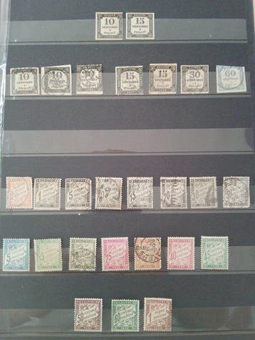 Frankrijk 1861/1935 - Lot fiscale zegels Frankrijk, jaren, Postzegels en Munten, Gestempeld