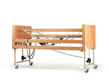 Hooglaagbed Thuiszorgbed seniorenbed verpleeghuisbed (Nieuw), Eenpersoons, Beige, Nieuw, Ophalen of Verzenden