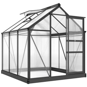 Aluminium Kas 3,65m² 190x192x201cm Met Fundering, Dakraam, S, Verzenden