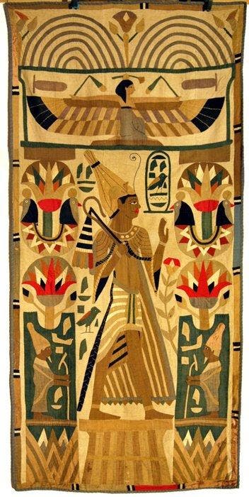 Decoratief ornament - Farao - Egypte - Paneel Khayamiya 1900