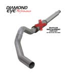Diamond Eye KIT 5in Catback MFLR RPLCMENT PIPE Single AL:, Ophalen of Verzenden, Nieuw
