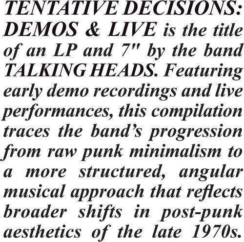 TALKING HEADS - TENTATIVE DECISIONS (LP), Cd's en Dvd's, Vinyl | Pop, Verzenden