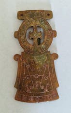 Oud-Chinees Aventurijnkwarts Bijl Vorm Idool Kraal Talisman, Antiek en Kunst