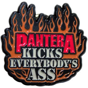 Pantera - Kicks Everybodys Ass - Pin officiële merchandise, Ophalen of Verzenden, Nieuw, Kleding