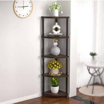 Hoekplank 5/6-laags opbergrek plantenrek boekenplank kast, Verzenden, Nieuw