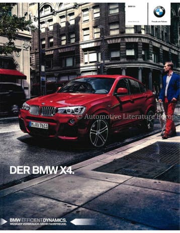 2016 BMW X4 BROCHURE DUITS, Nieuw, BMW, Author