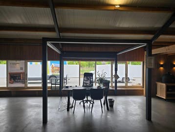 Showmodel Platinum Optiva Pergola 319 x 319 cm, Tuin en Terras, Ophalen, Gebruikt