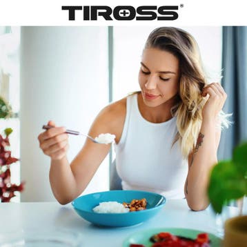 TIROSS Elektrische rijstkoker 5,5 L voor horeca en thuisg..., Ophalen of Verzenden, Nieuw