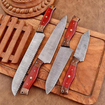 Hekito - Keukenmes - BBQ-messenset - Exclusieve Vintage