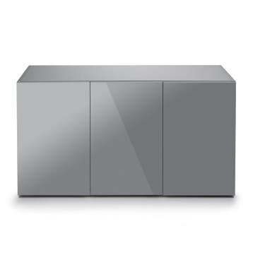 Glossy 120cm aquarium meubel grijs (Meubelen), Ophalen of Verzenden, Nieuw, Leeg aquarium