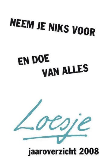 Jaaroverzicht 2008 - Loesje, Verzenden, Gelezen