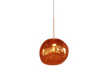 Hanglamp LIQUID DIAMOND 20 cm glas koper - 46015, Ophalen of Verzenden, Nieuw