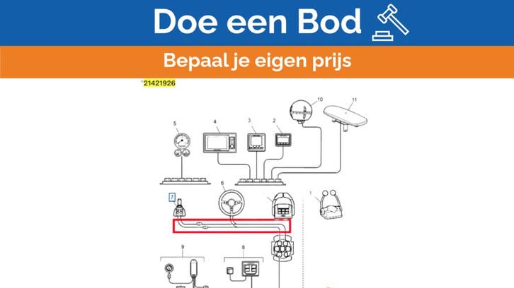 Bieden: Volvo Penta EVC IPS joystick connection, Watersport en Boten, Bootonderdelen, Motor en Techniek, Nieuw, Zeilboot of Motorboot