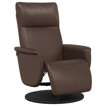 Fauteuil met Voetensteun | Bruin | Laatste Stuk!, Kunststof, 75 tot 100 cm, Ophalen of Verzenden, Zo goed als nieuw