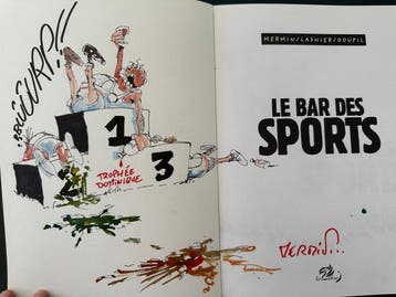 Le Bar des sports + dédicace - C - 1 Album - Eerste druk -, Nieuw