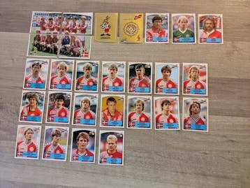 1988 Panini Euro 88 Équipe complète Danemark Niet geplakt -, Verzamelen, Nieuw