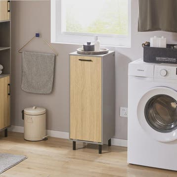 SoBuy Wasgoedkast met Uitklapbare Waszak - Badkamer Opbergka, Huis en Inrichting, Verzenden, Nieuw