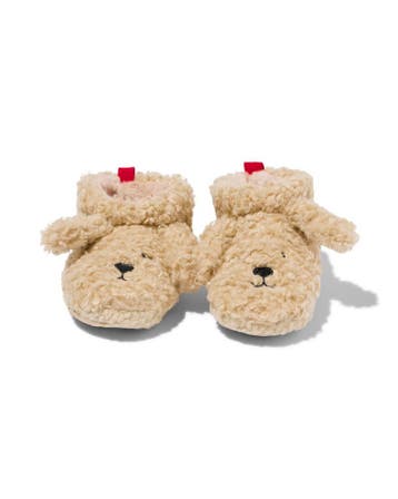 HEMA Kinderpantoffels teddy beige, Verzenden, Nieuw