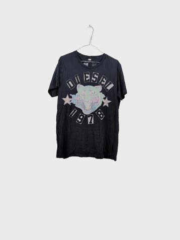 Diesel T-shirts Dames maat L Zwart Vintage, Ophalen of Verzenden, Nieuw
