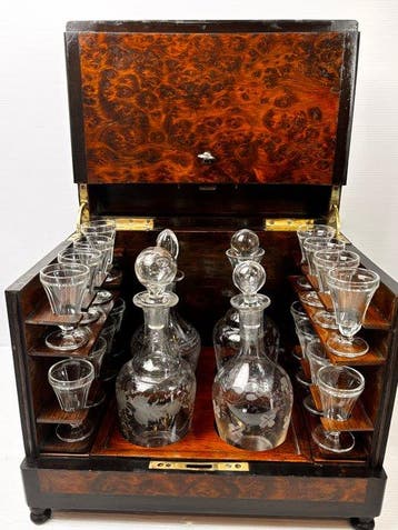 Drankkast - Loupe dAmboine-Cristal - likeurkast