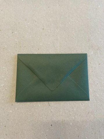 Envelop 12 x 18 cm Dennengroen, Verzenden, Nieuw