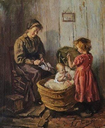 Cornelis Christiaan Zwaan (1882-1964) - Mothers pride -