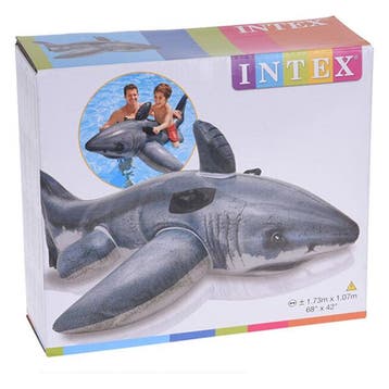 Opblaasfiguur zwembad | Intex | Haai (Ride-on, 173 x 107 cm), Verzenden, Nieuw