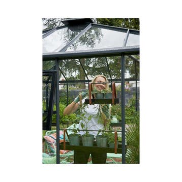 Juliana hanging tray 36x14,5 cm. - zwart, Tuin en Terras, Verzenden, Nieuw