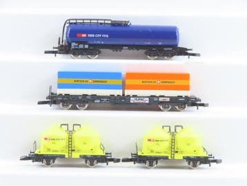Märklin Z - 8229/8220/82281 - Modeltrein goederenwagon (4) -, Nieuw