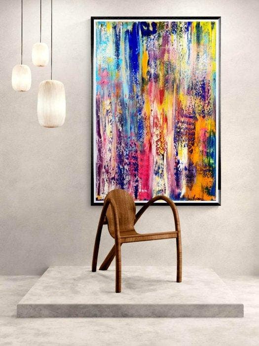 Luc Mora - Pink fragment - XXL, Antiek en Kunst, Kunst | Designobjecten