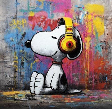 ERIC BRUMETTE - DJ SNOOPY SAVED MY LIFE 31 - Toile L -