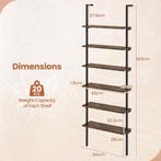 LIVSK 6-Laags Ladderplank - Industrieel Design - Robuust Met, Verzenden, Nieuw